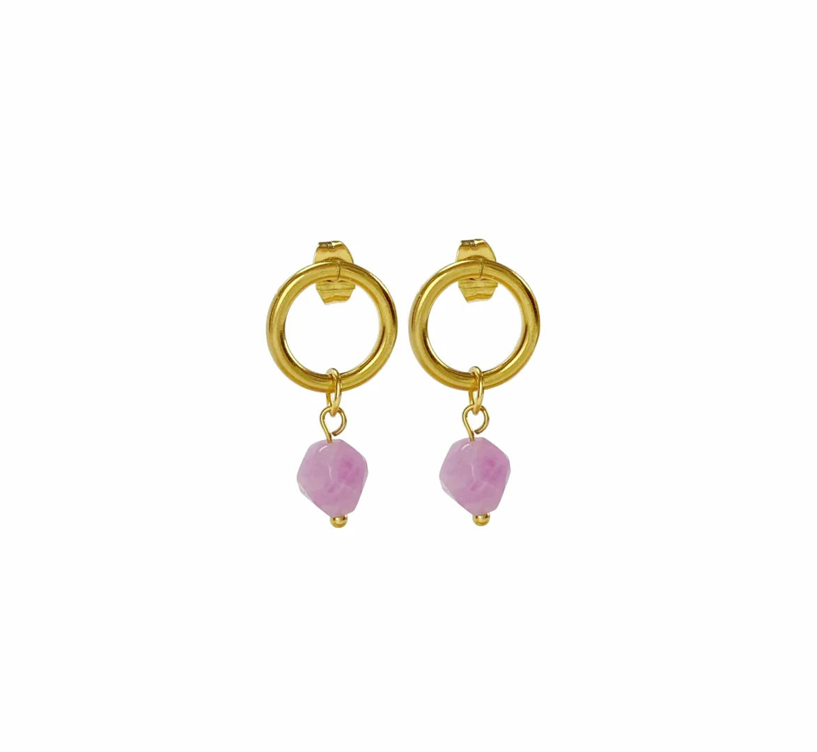Oorbellen Chalcedoon