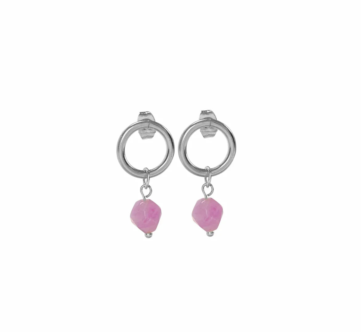 Oorbellen Chalcedoon